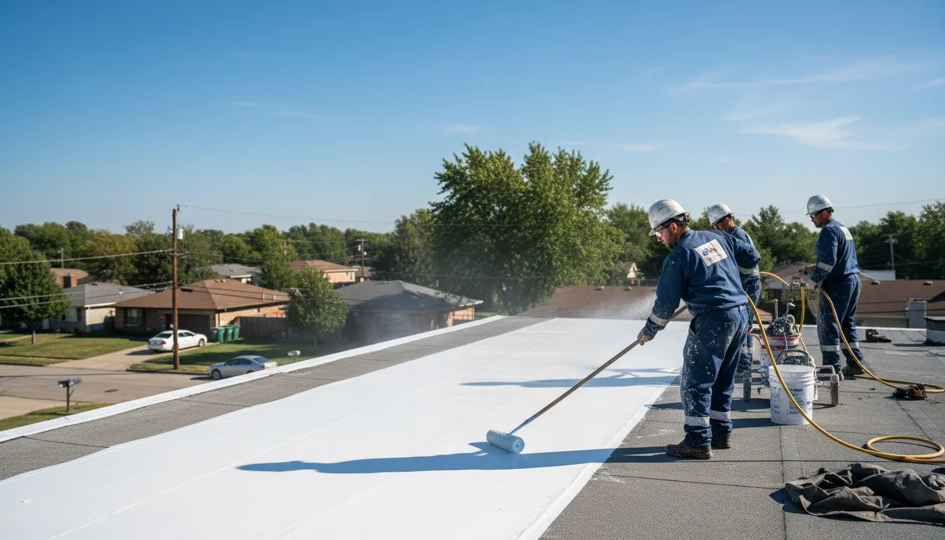 Commercial roof coating in Black Rock, AR near me